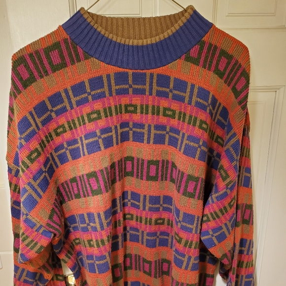 Vintage Christian Dior Colorful Sweater 